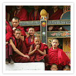 Monks in Bhutan